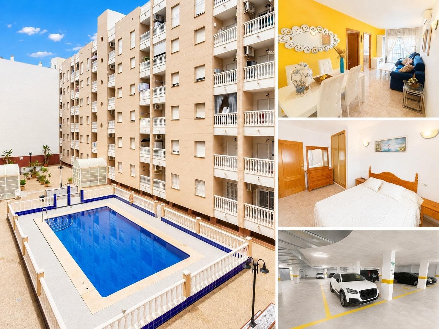 Opportunity to own a 2-bedroom apartment with a pool and garage