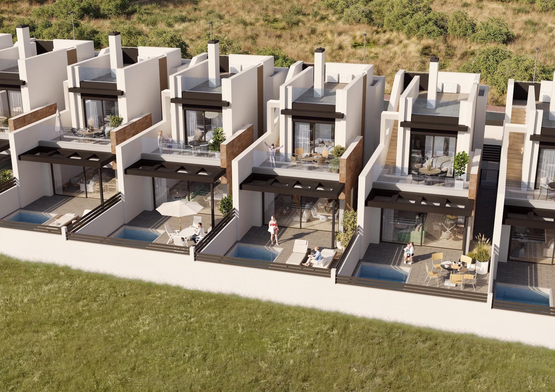 Contemporary residential development in Aguas Nuevas, Torrevieja