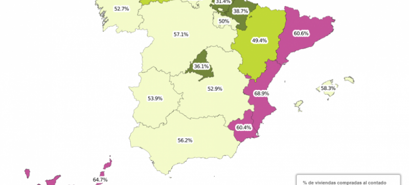 Las regiones del levante español: las que mas pagan al contado